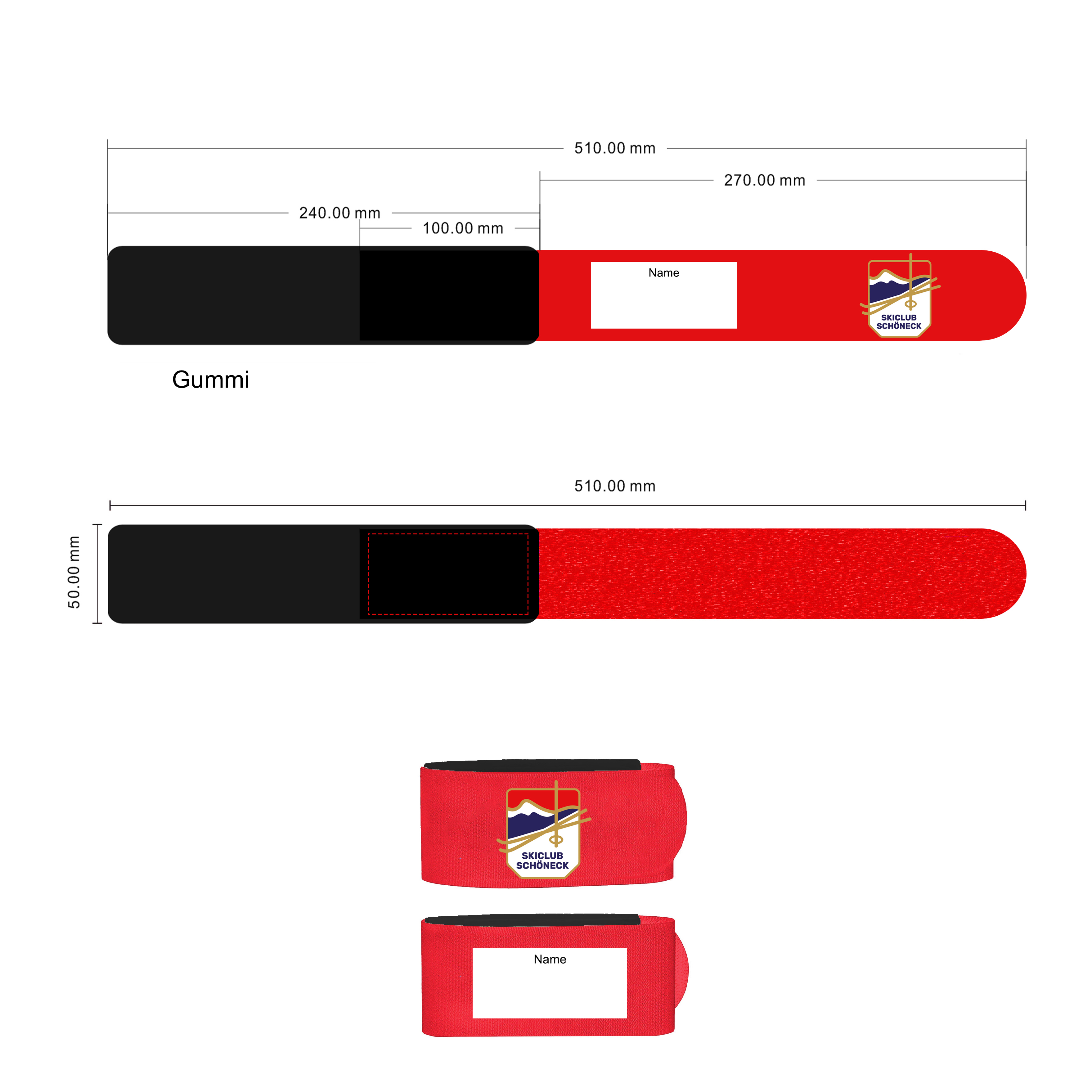 Ski Straps Personalizzati con Logo Aziendale